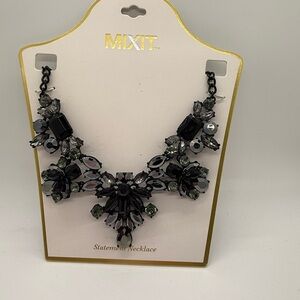 Mixit Elegant Black and Gray Necklace
